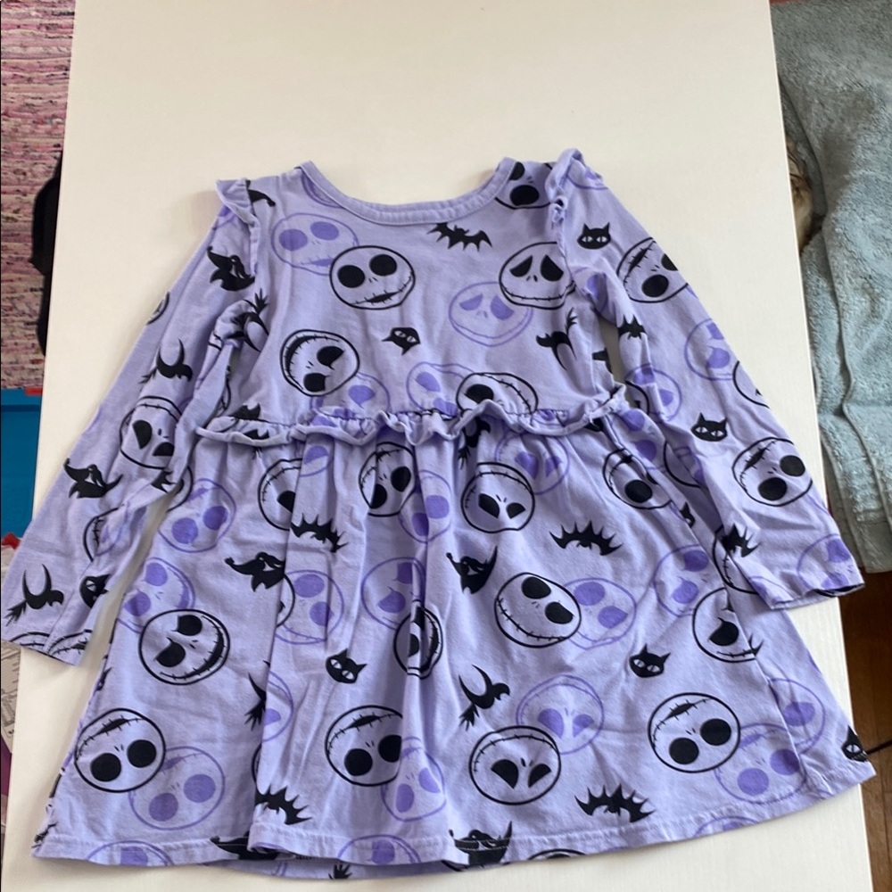 Disney Nightmare Before Christmas purple Long Sleeve Dress